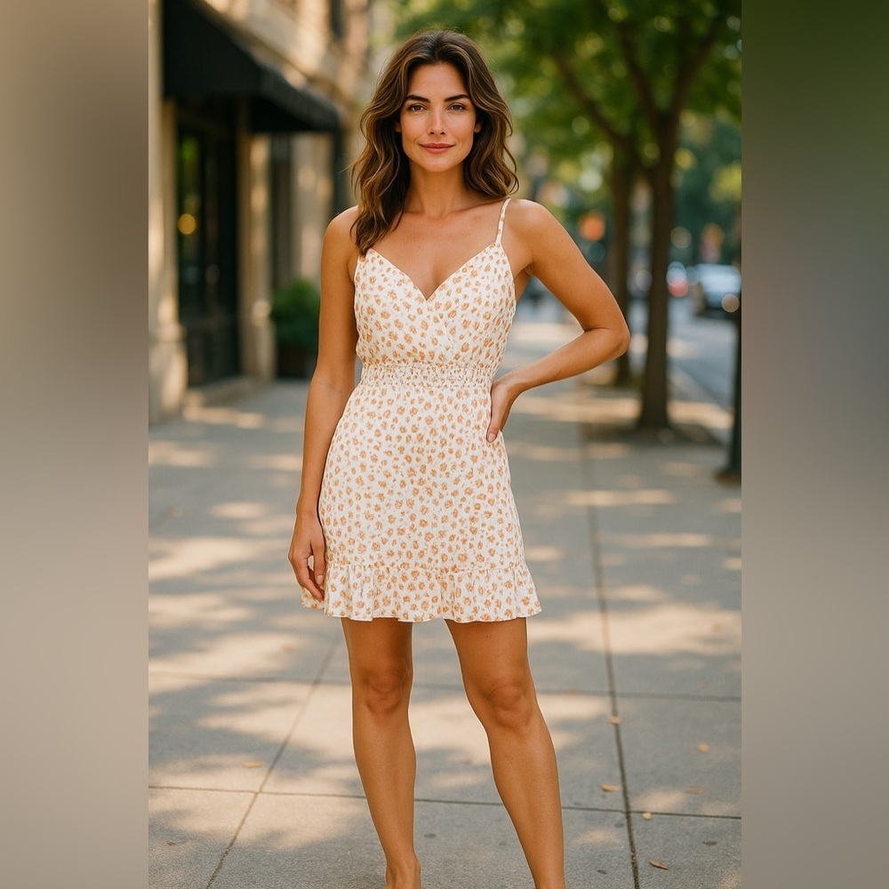 Love Tree Spaghetti Strap Mini Dress